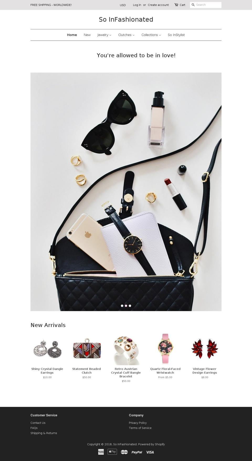 soinfashionated.com — Shopify storefront screenshot
