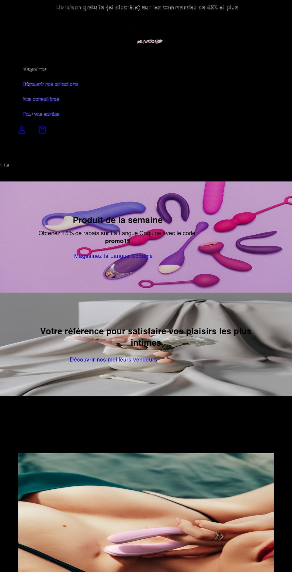 soireecoquine.com shopify website screenshot