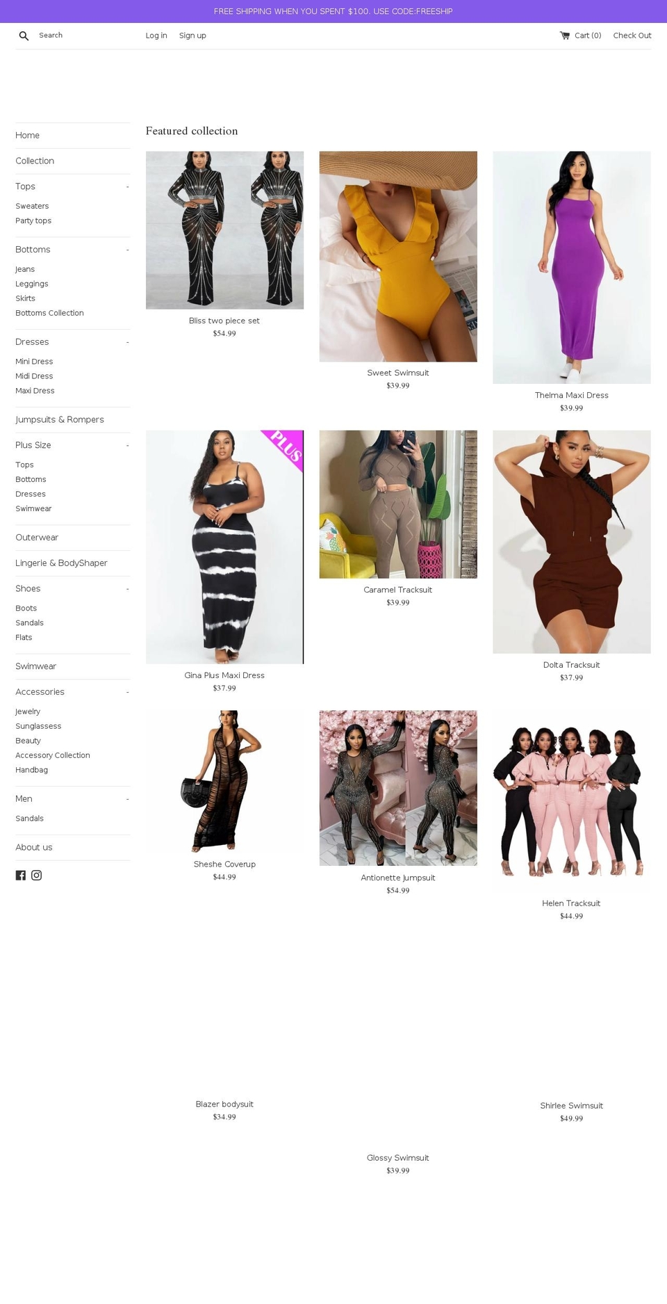 soireefashionline.com shopify website screenshot