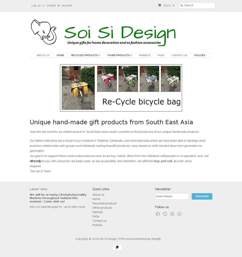 soisidesign.com shopify website screenshot