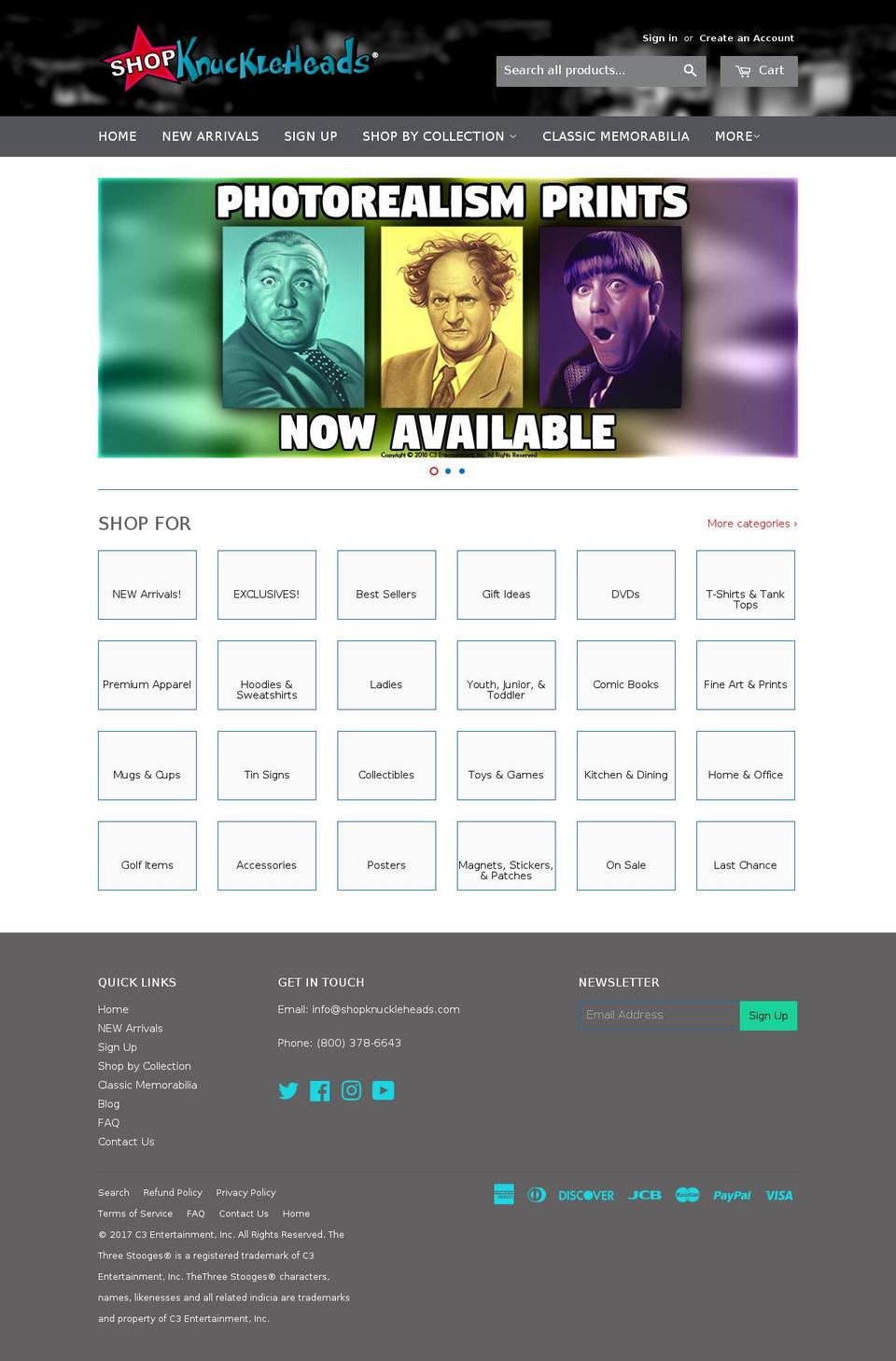 soitenlystooges.com shopify website screenshot