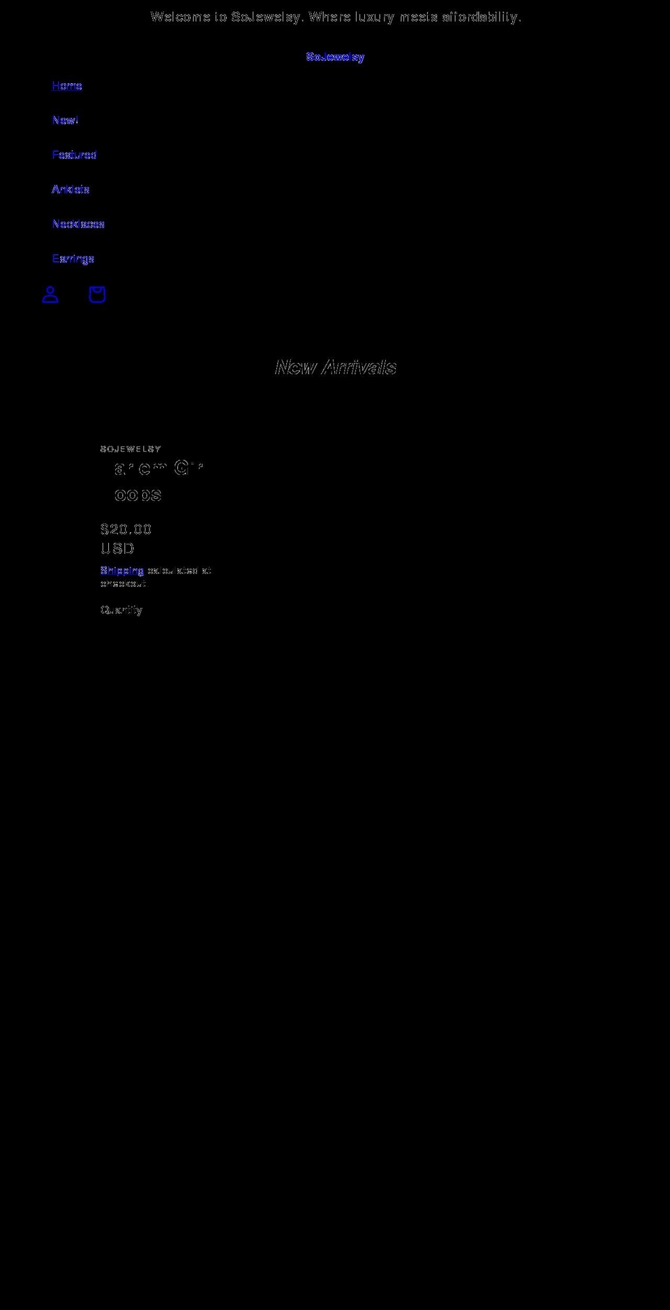 sojewelsy.com shopify website screenshot