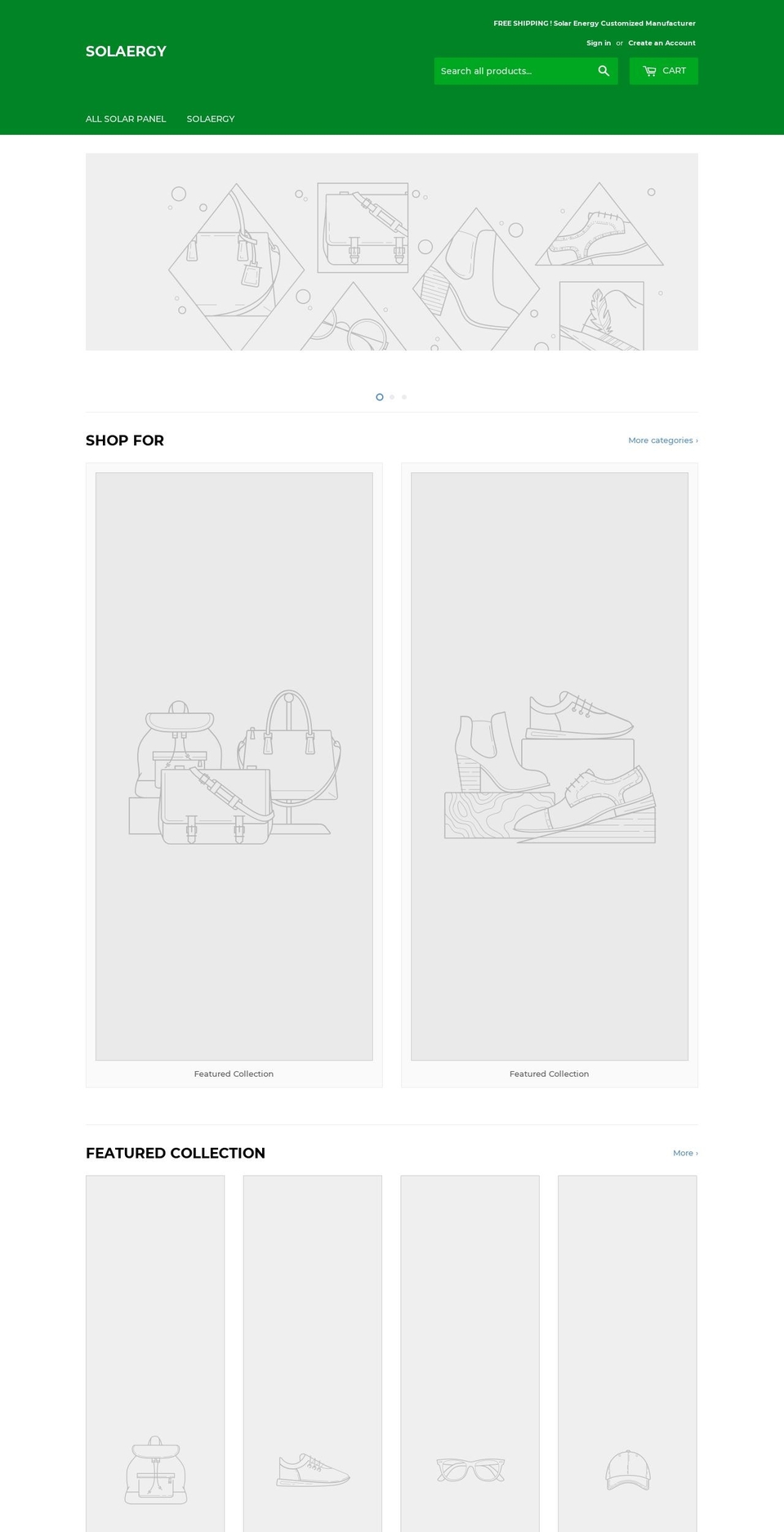 solaergy.com — Shopify storefront screenshot