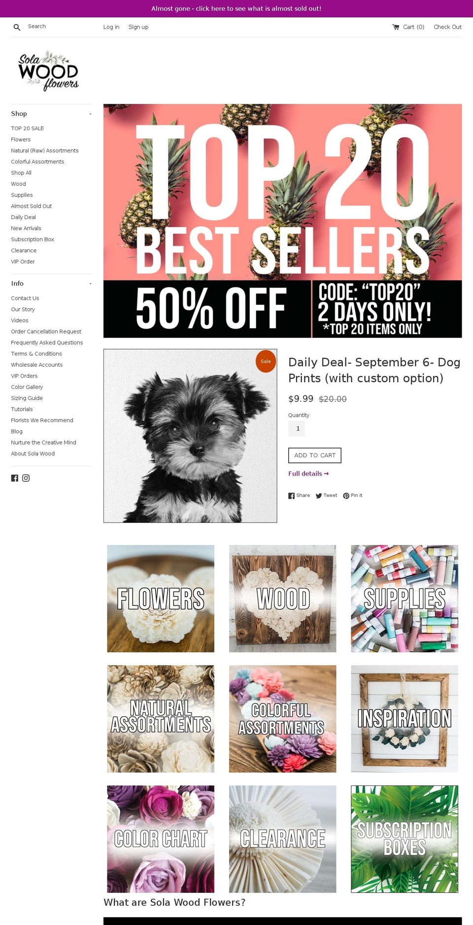 DPR: Edits 6-5-18 Shopify theme site example solaflowers.com