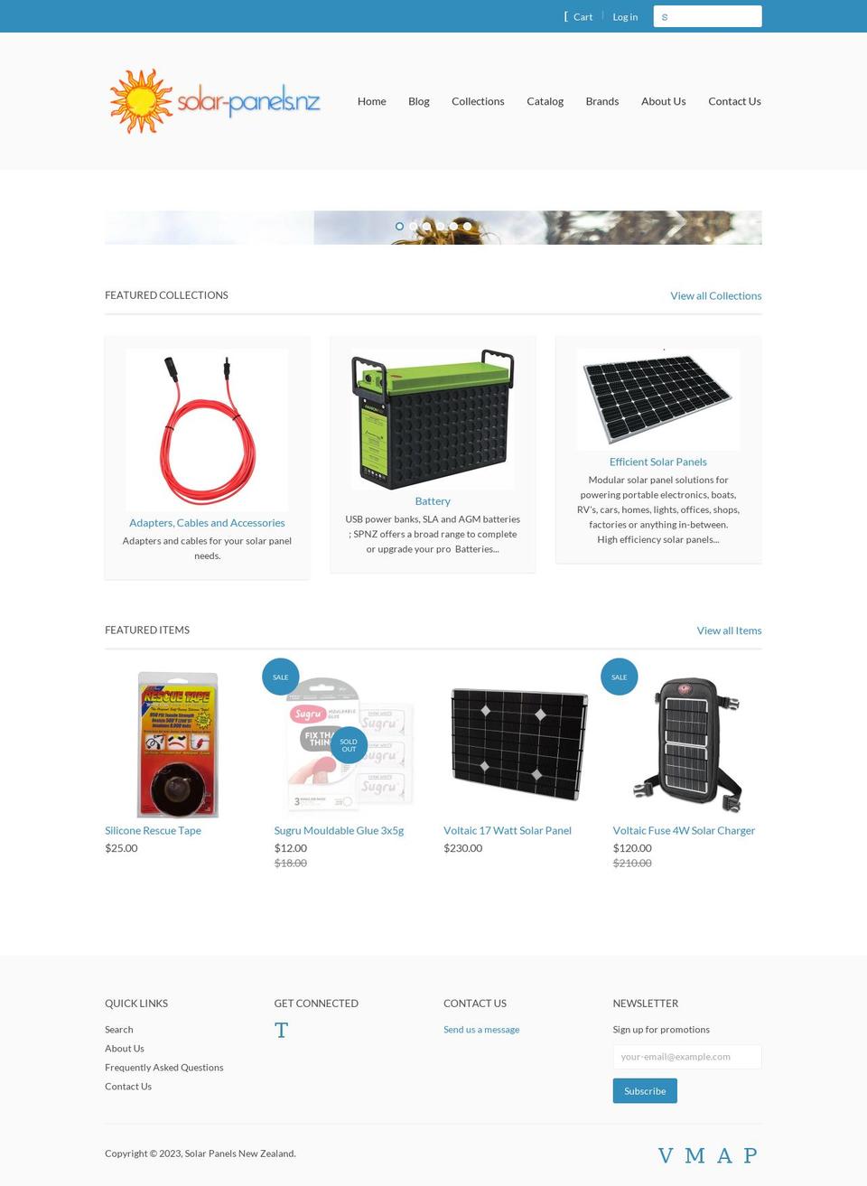 solar-panels.nz shopify website screenshot