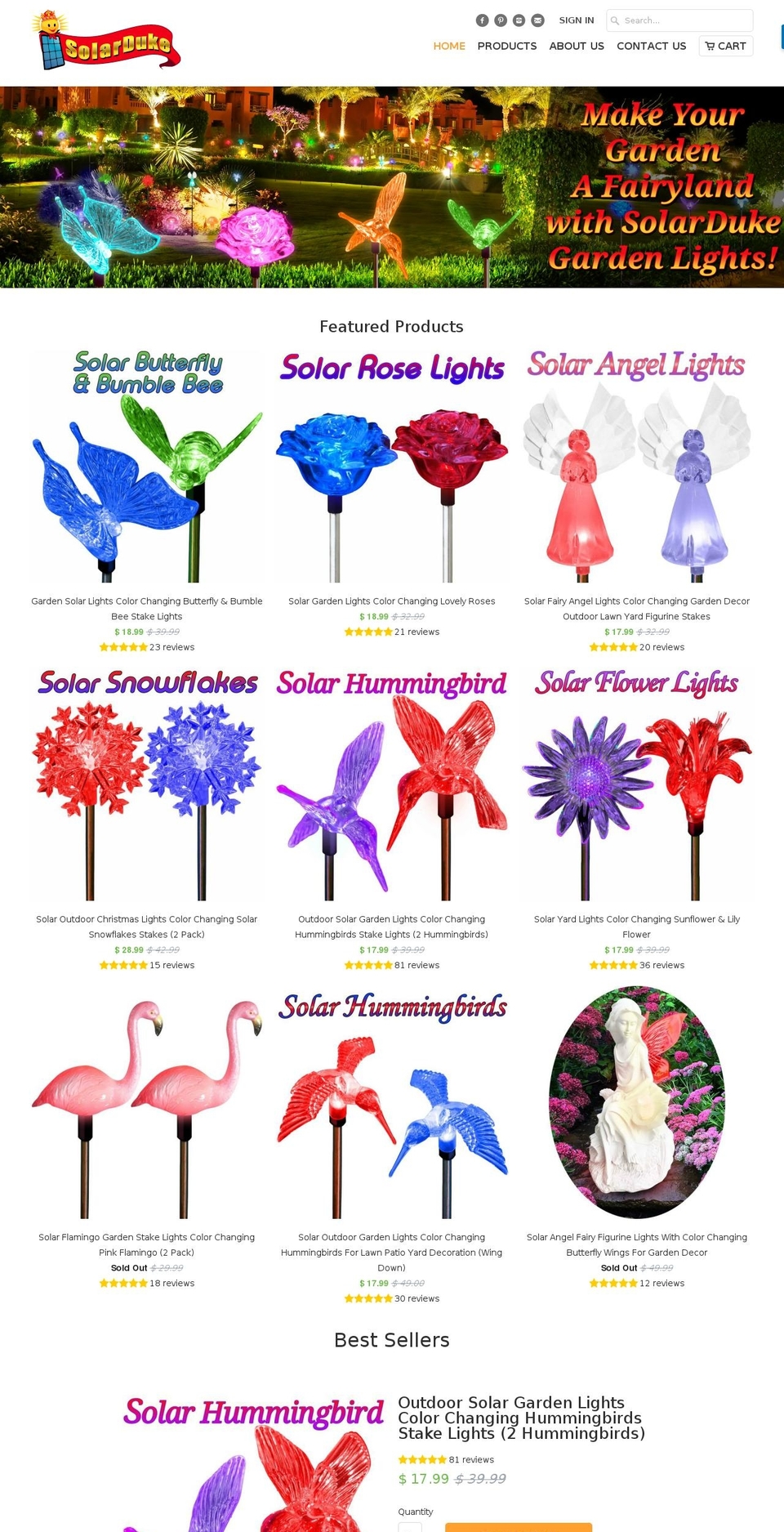 solarduke.com shopify website screenshot