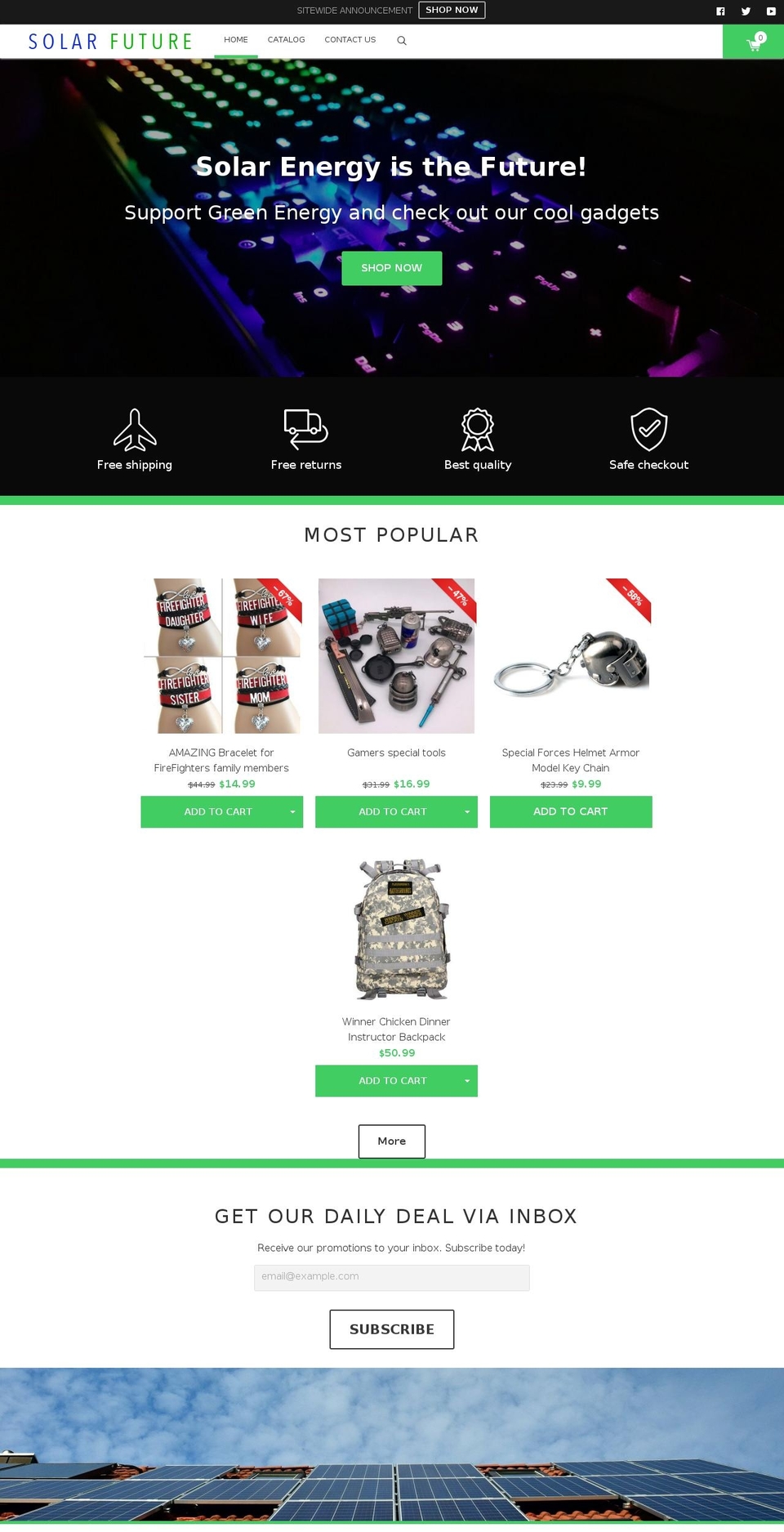 solarfuture.us shopify website screenshot