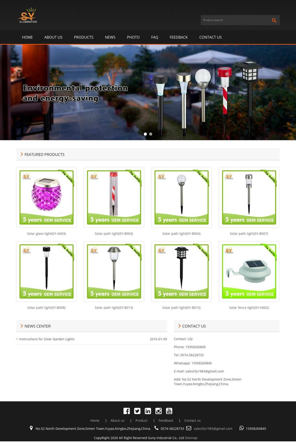 precise-shopify-theme-package Shopify theme site example solargardenlight.net