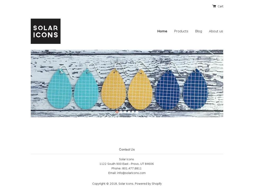 solaricons.com — Shopify storefront screenshot