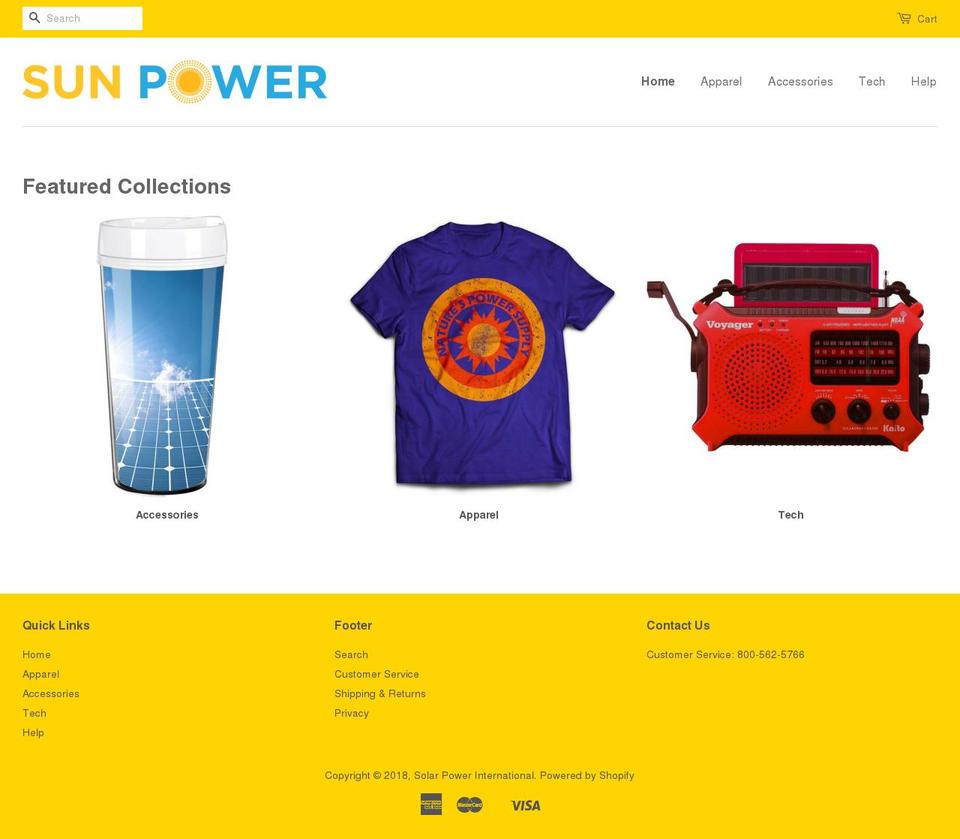 solarintstore.com — Shopify storefront screenshot