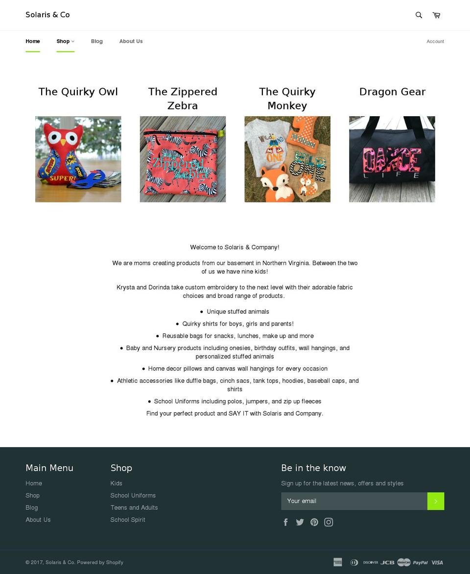solarisco.com shopify website screenshot