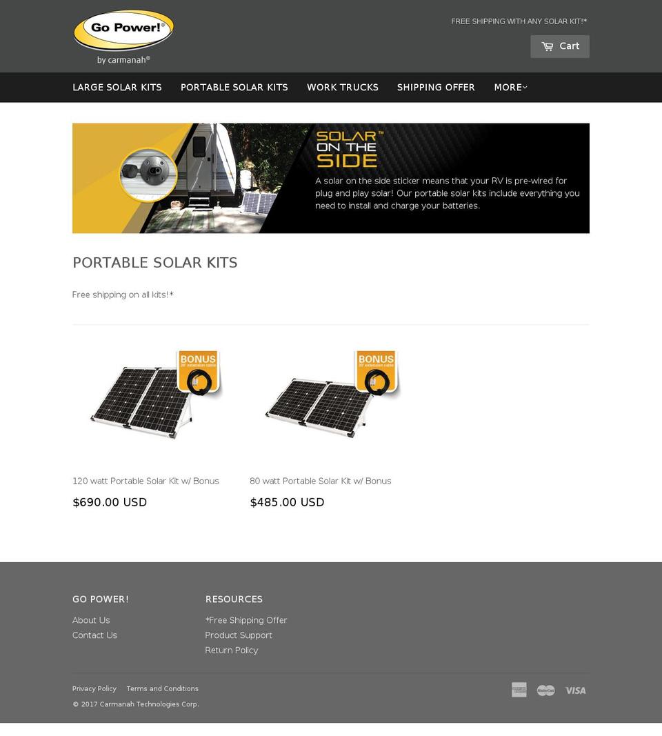 solarontheside.com shopify website screenshot