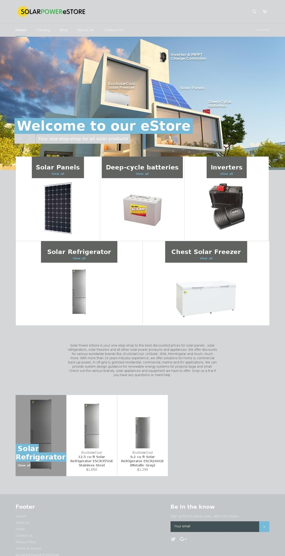 solarpowerestore.com — Shopify storefront screenshot