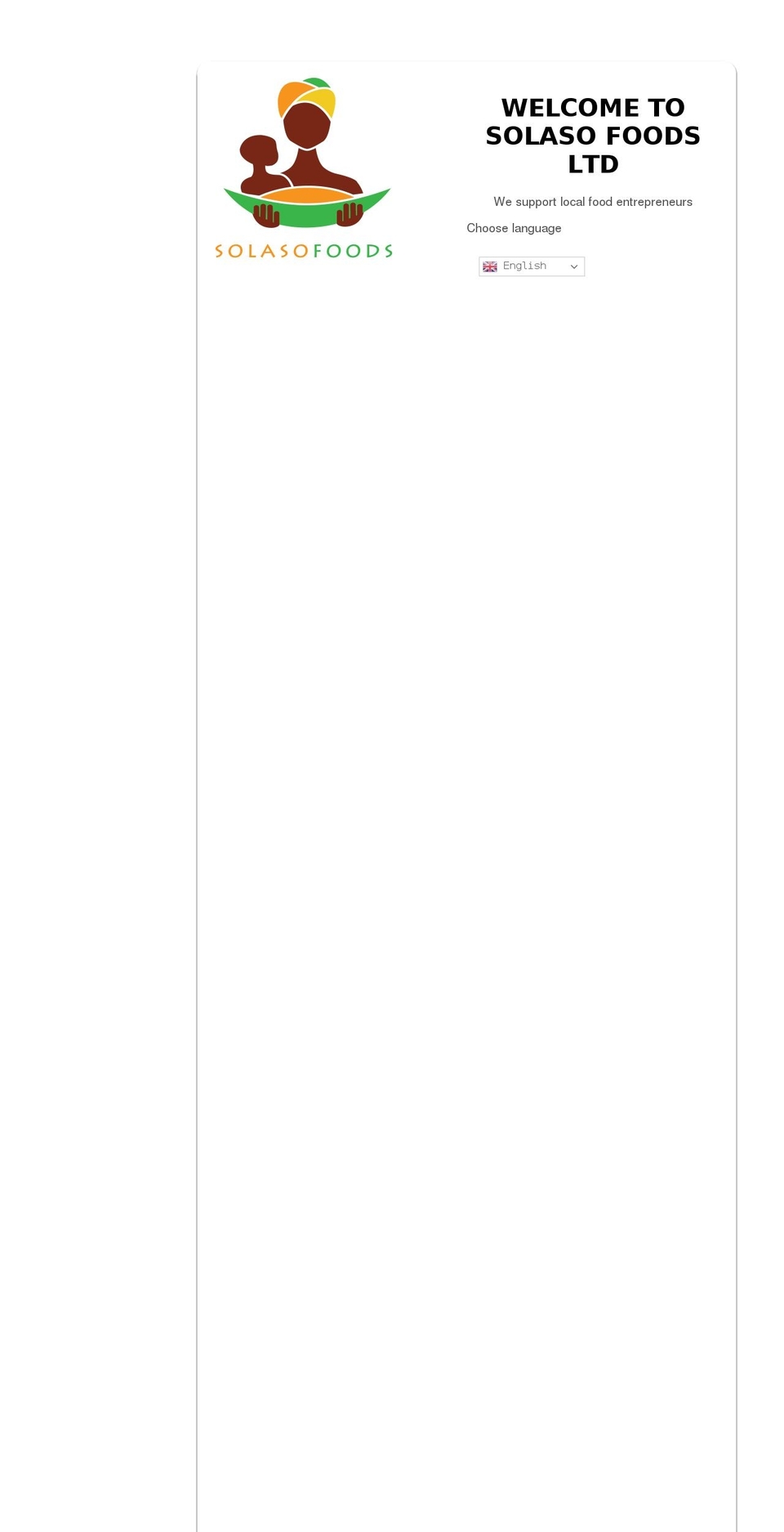 solasofoods.com shopify website screenshot