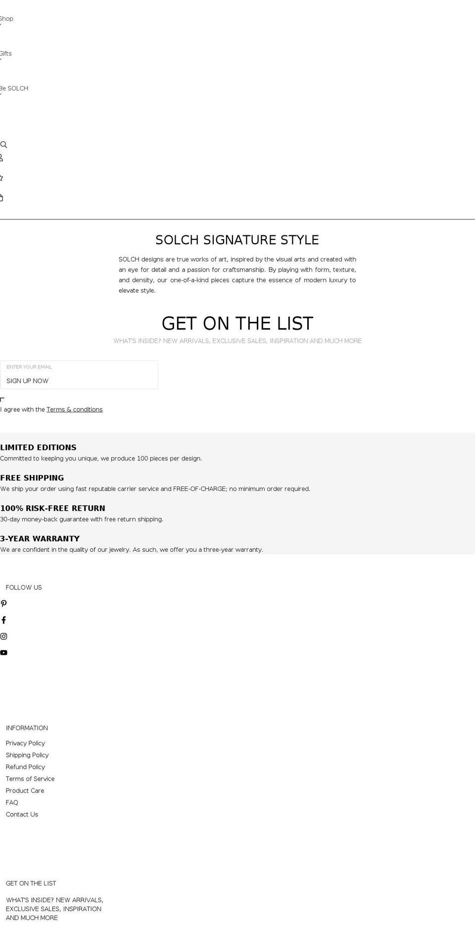 solch.com shopify website screenshot