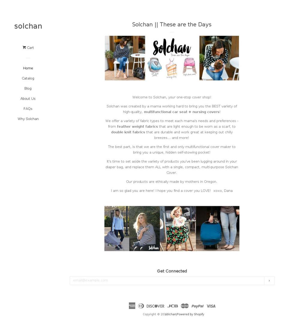 solchan.com shopify website screenshot