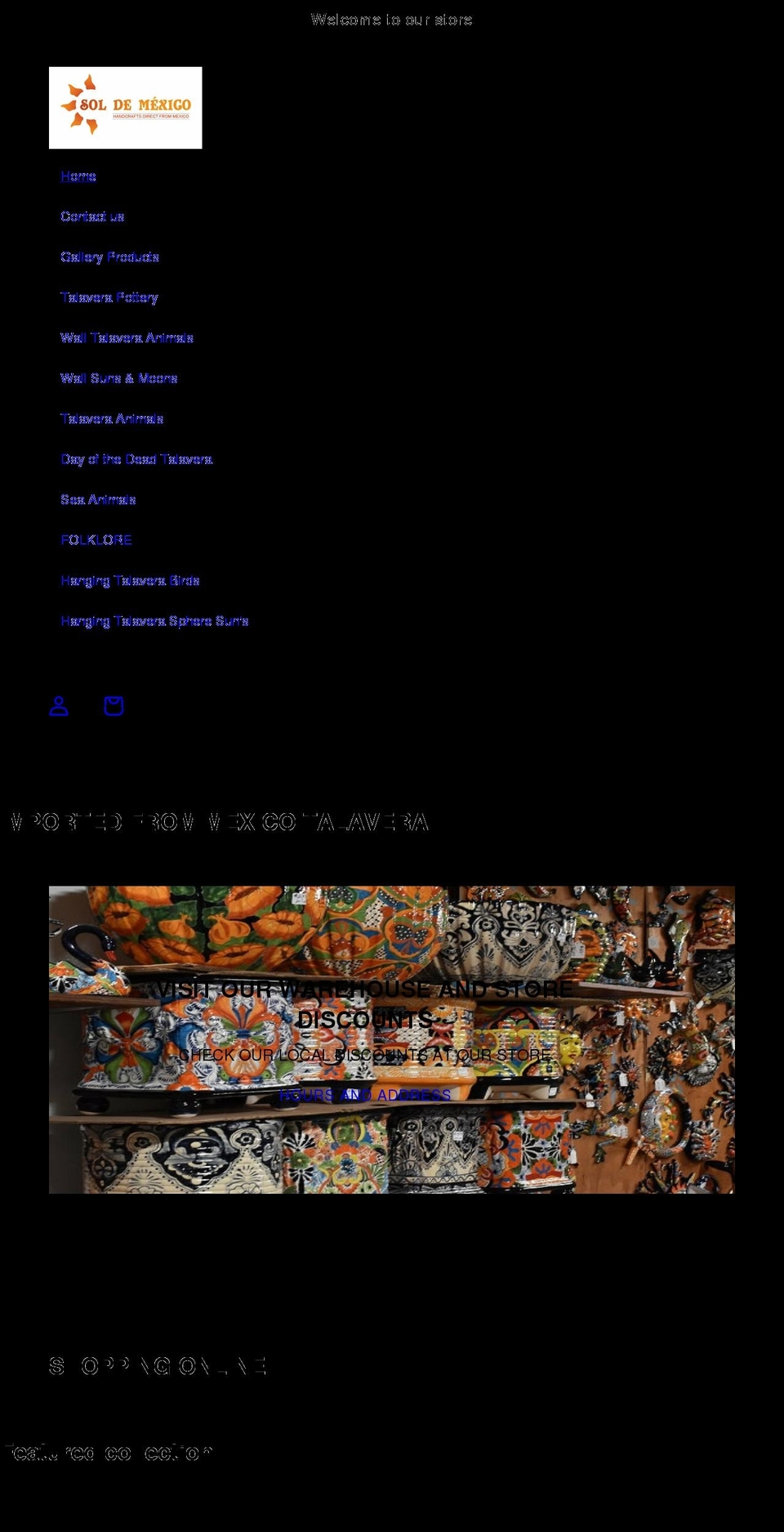 soldemexicoimports.com shopify website screenshot