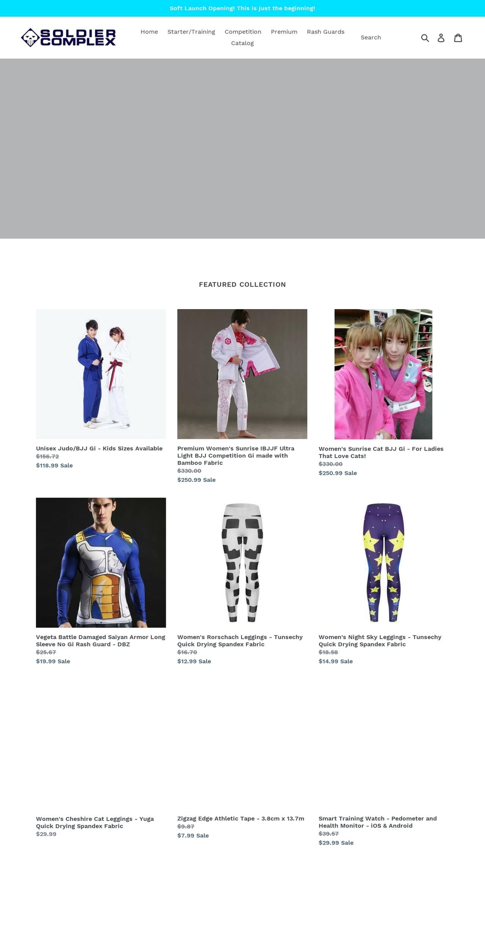 soldiercomplex.com shopify website screenshot