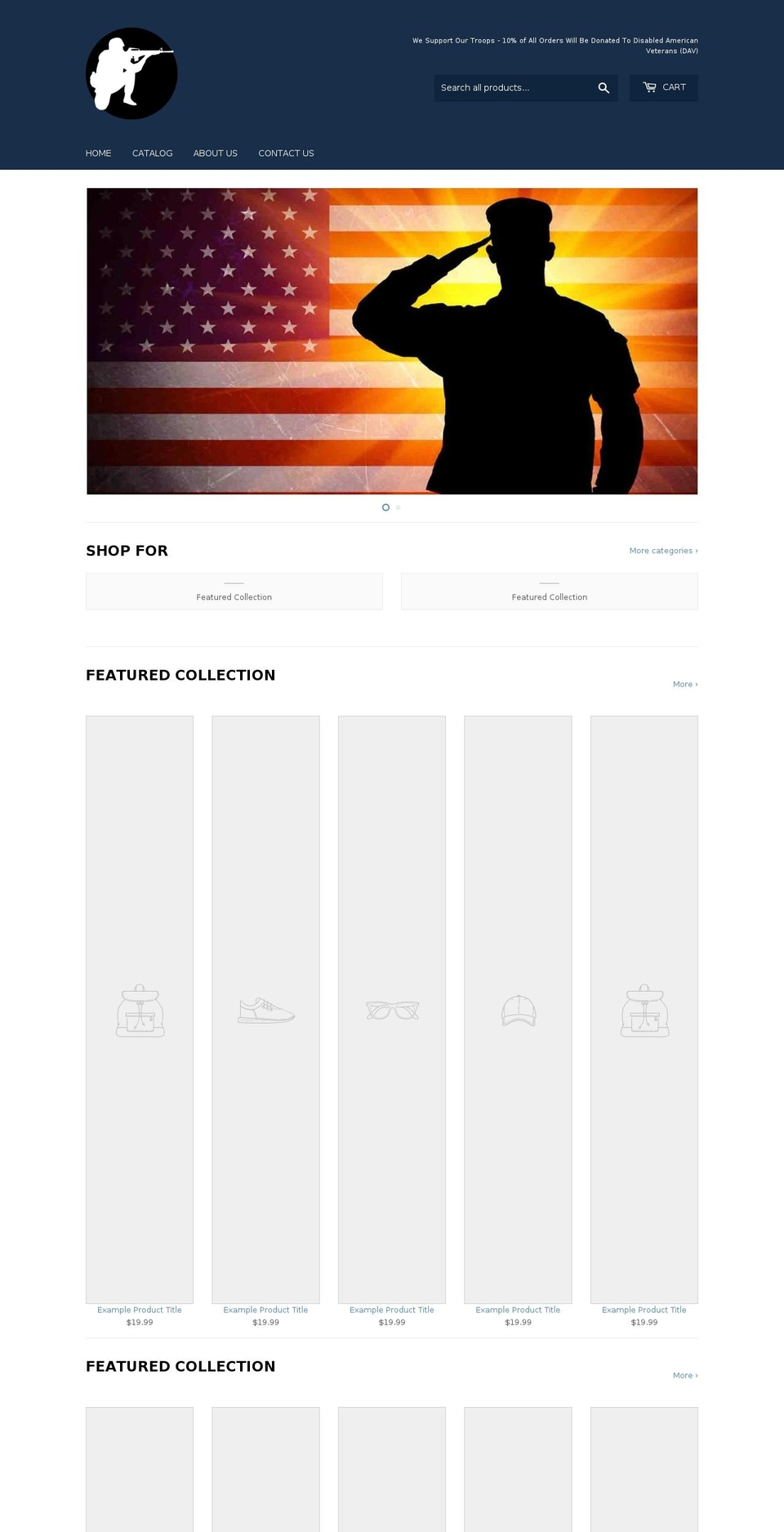 soldiersnation.com — Shopify storefront screenshot