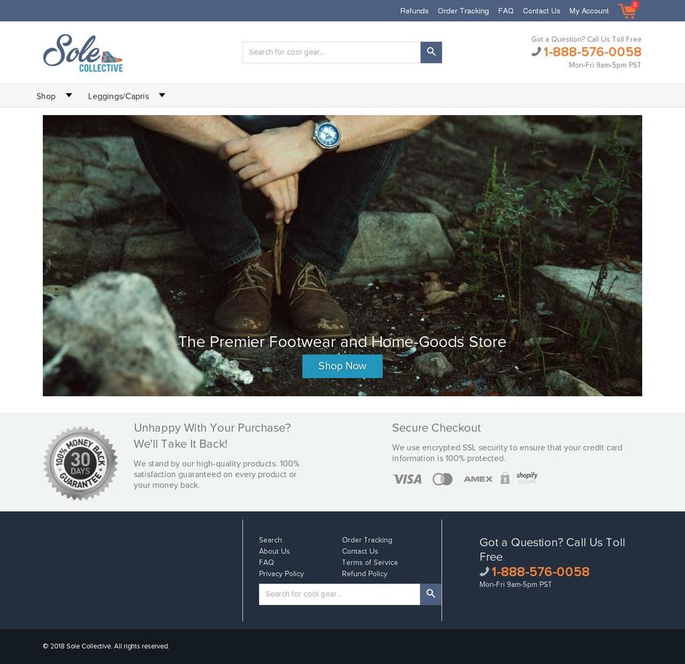 solecollectiveshop.com — Shopify storefront screenshot