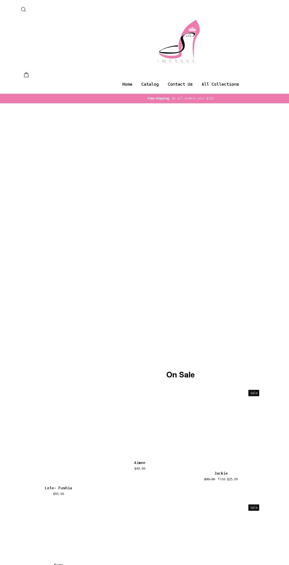 soleimpress.com shopify website screenshot