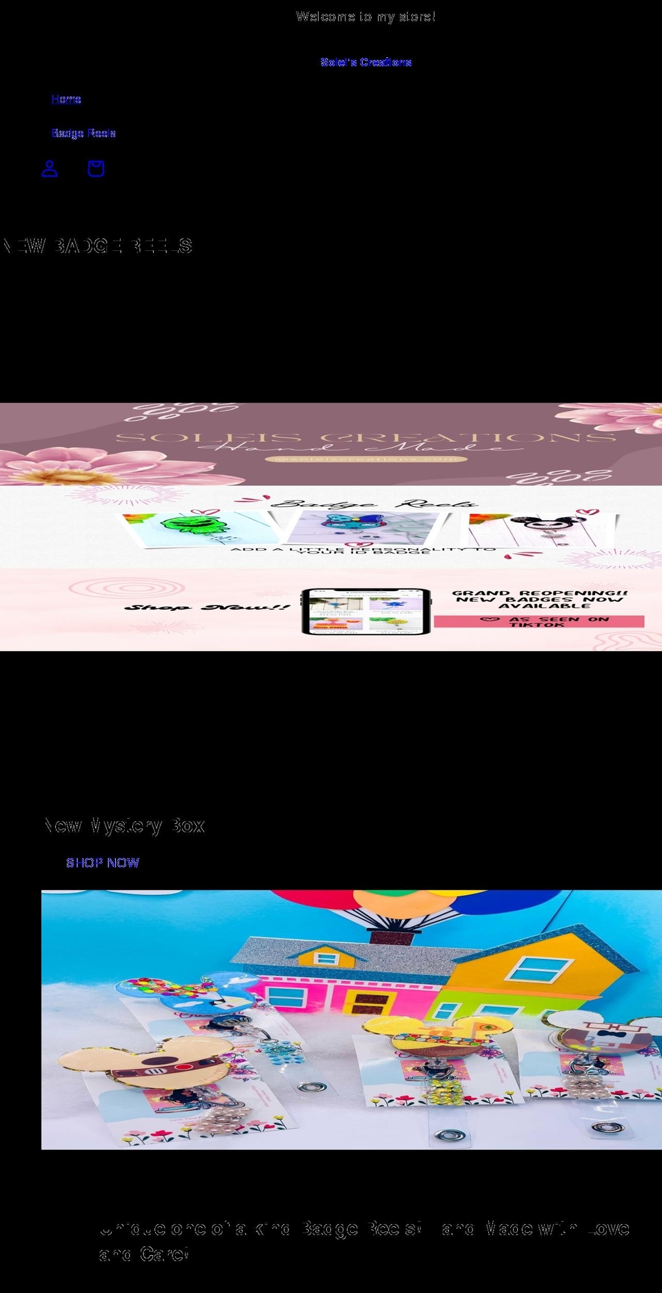 soleiscreations.com shopify website screenshot