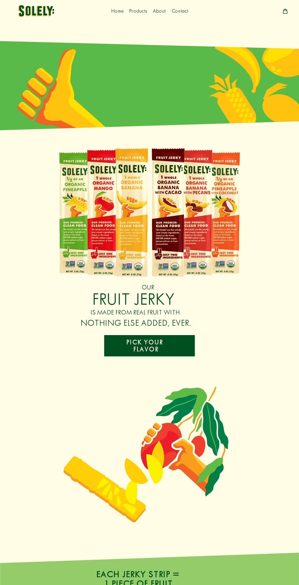 solelyfruit Shopify theme site example solely.com