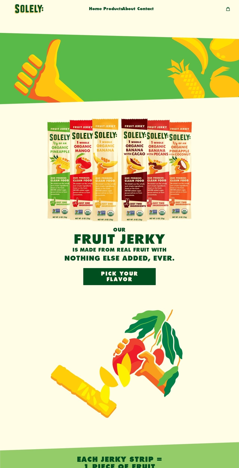 solelyfruit Shopify theme site example solelyfruit.com