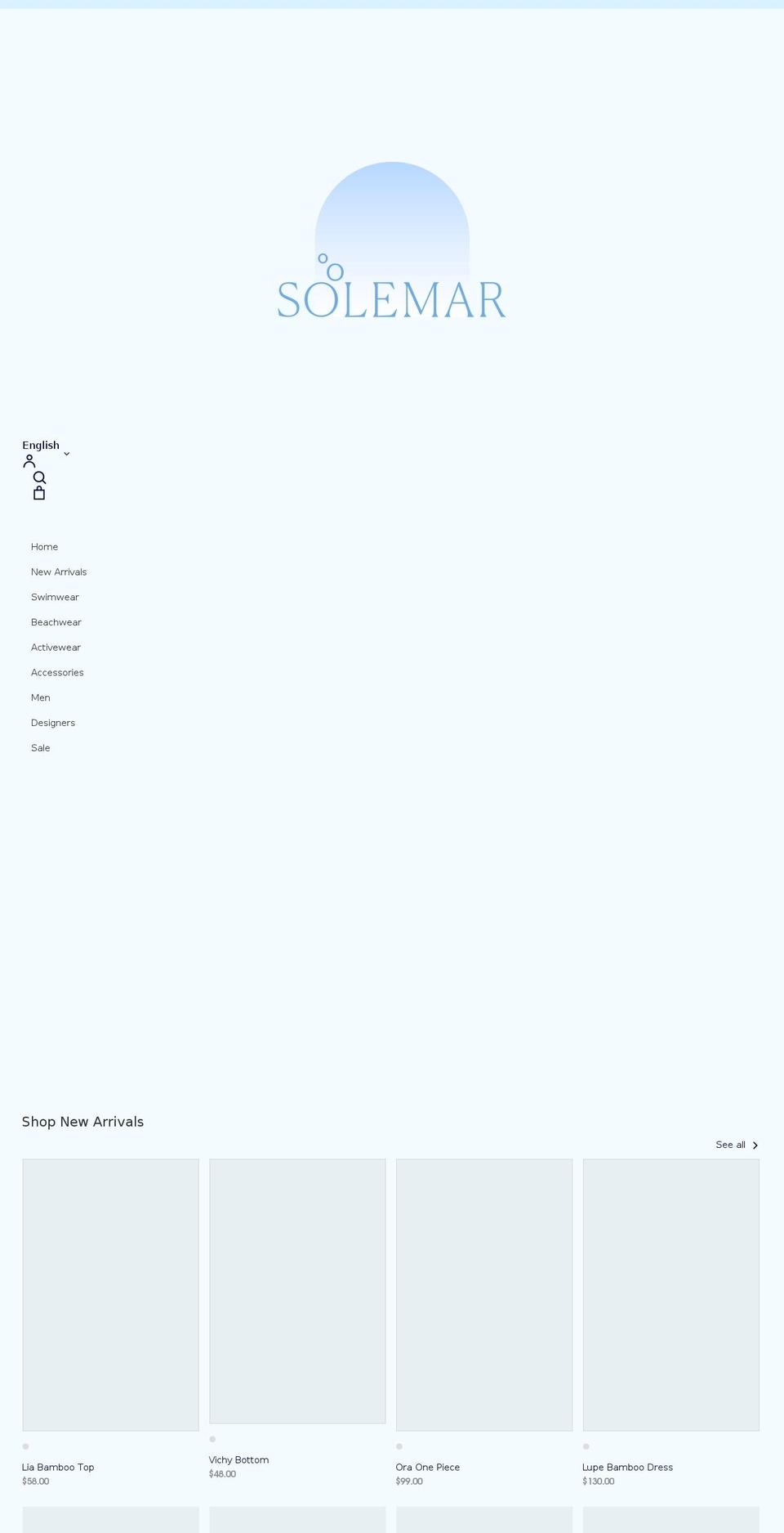 solemar-cr.com shopify website screenshot