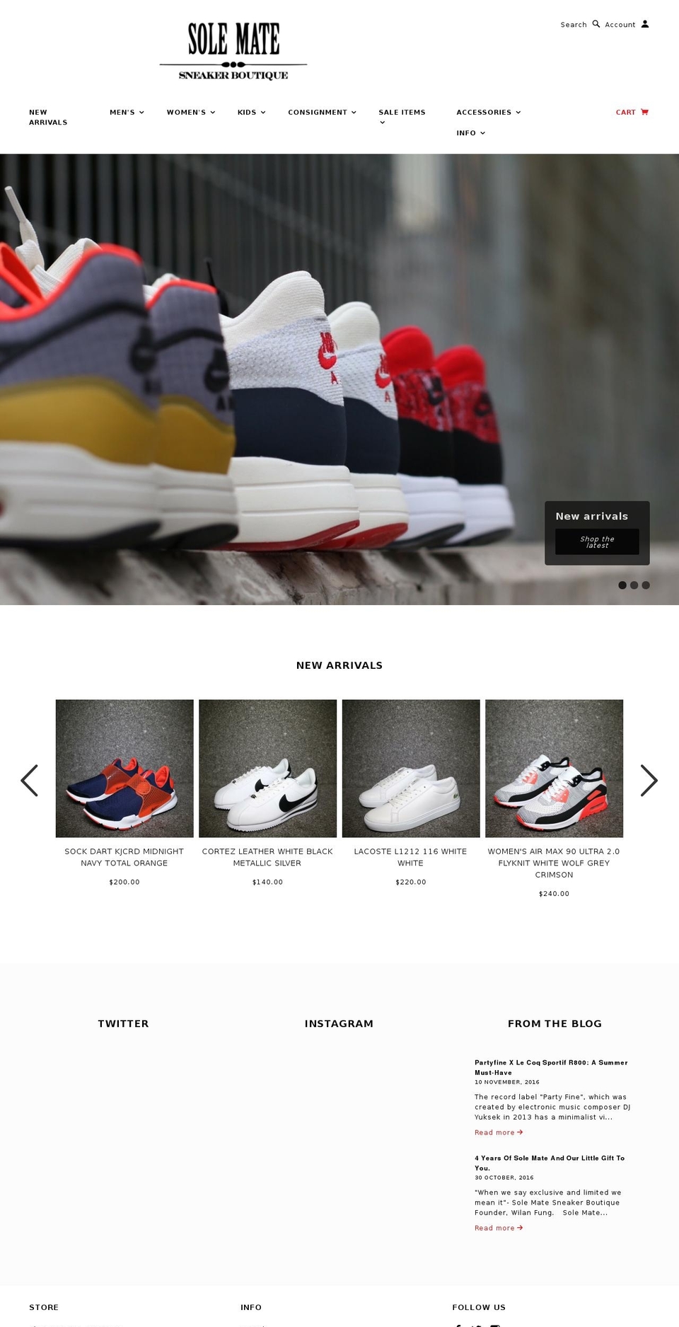 solematesneakers.com shopify website screenshot