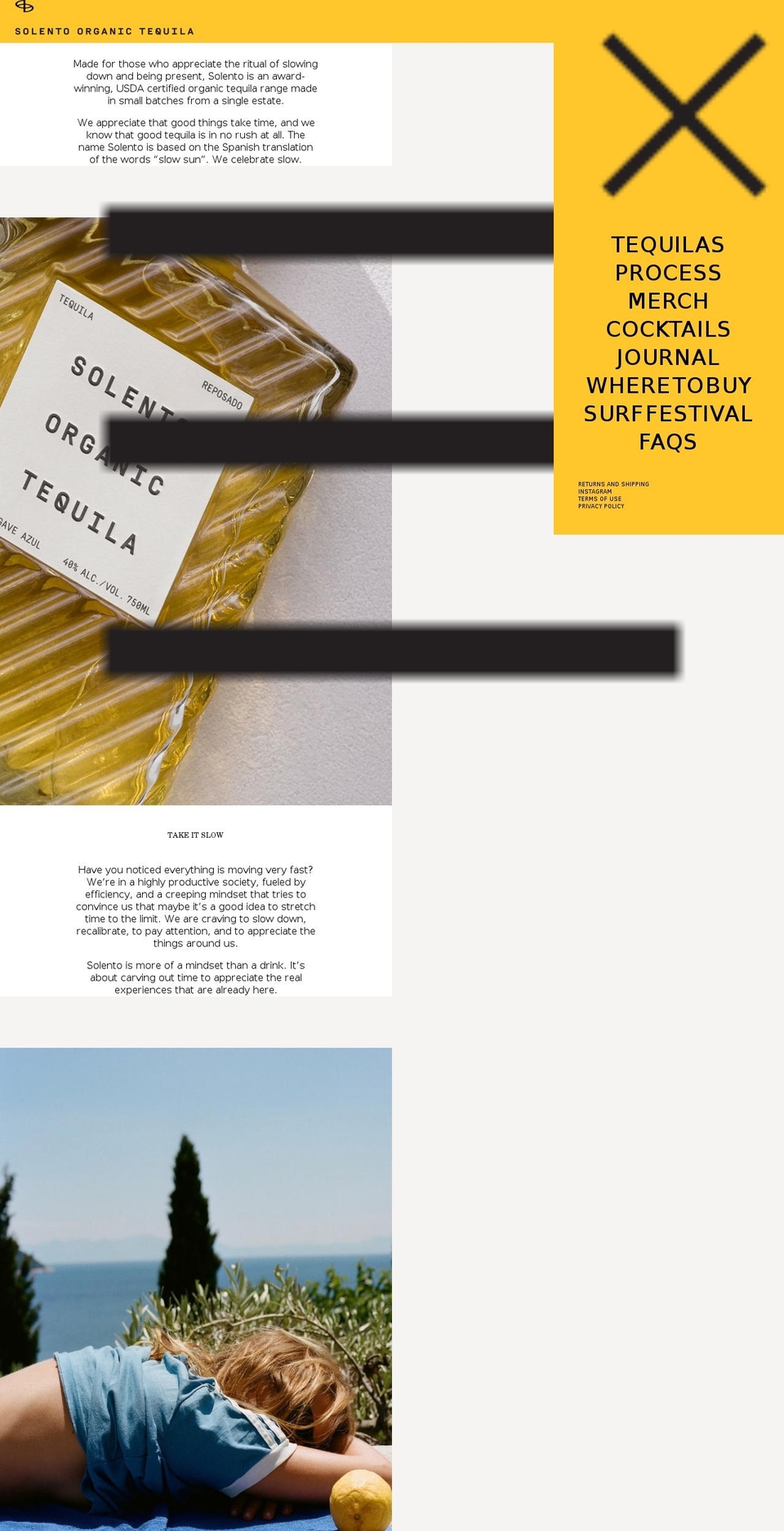 solentotequila.com shopify website screenshot