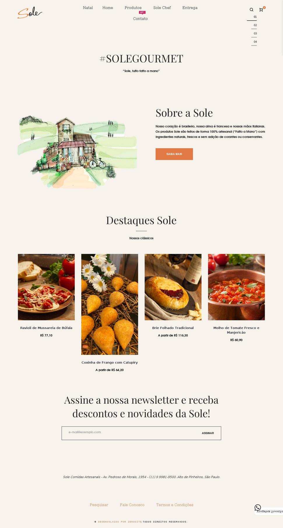 Helas Shopify theme site example soleonline.com.br