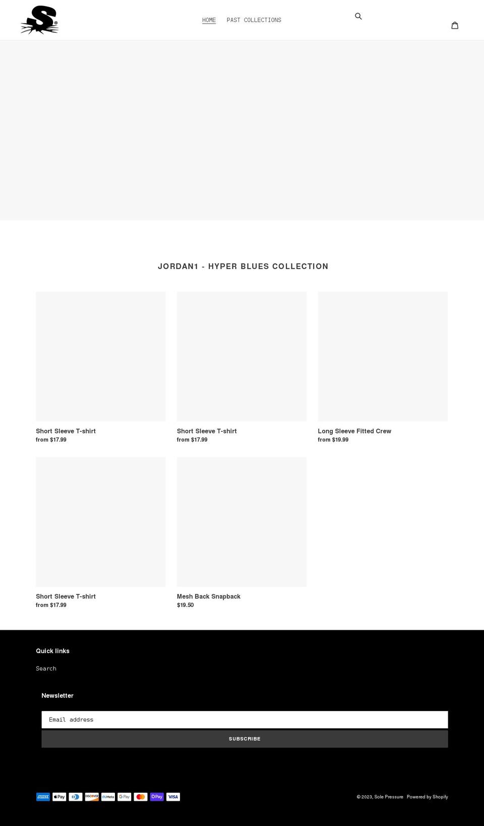 solepressure.com shopify website screenshot