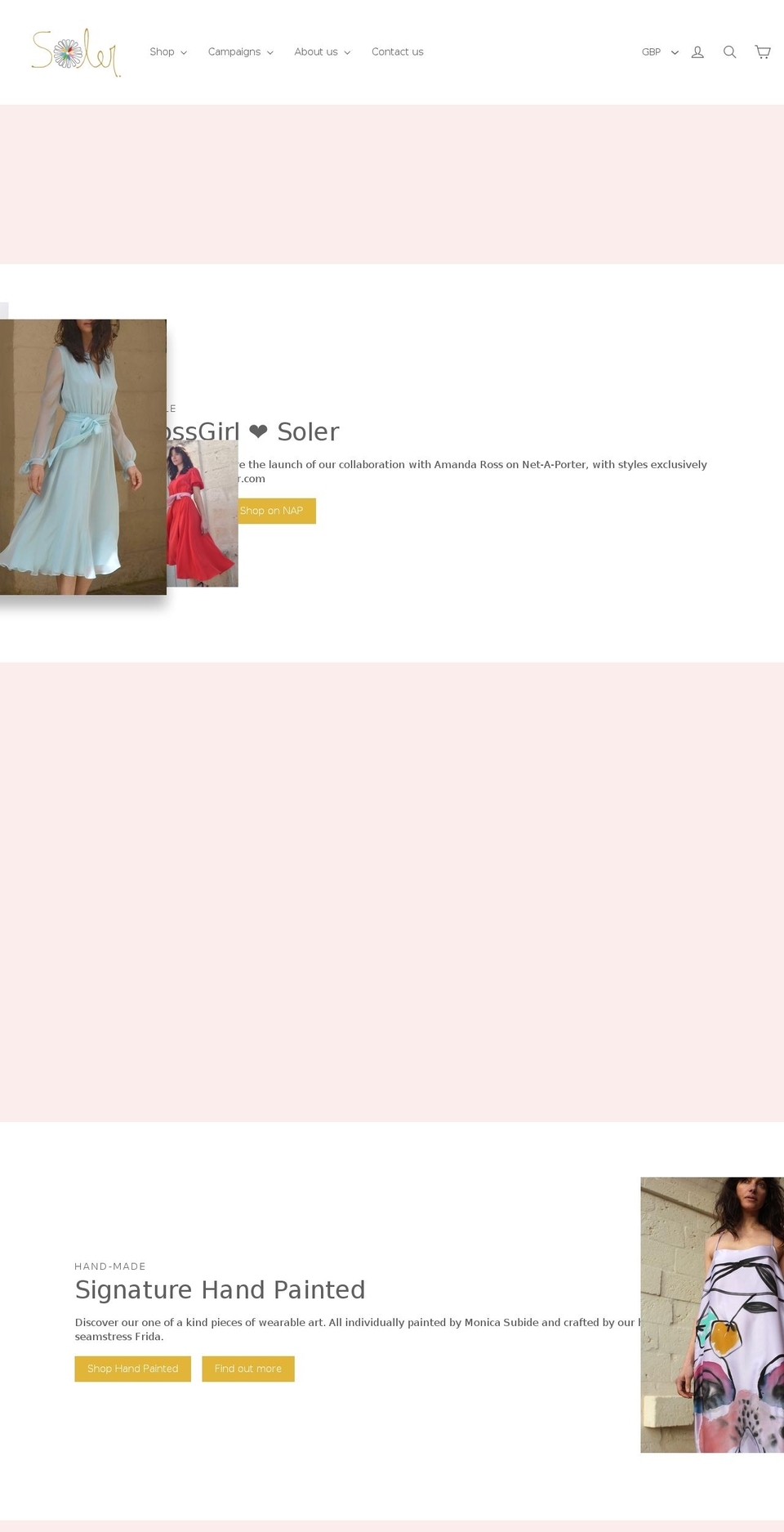 soler.co.uk shopify website screenshot