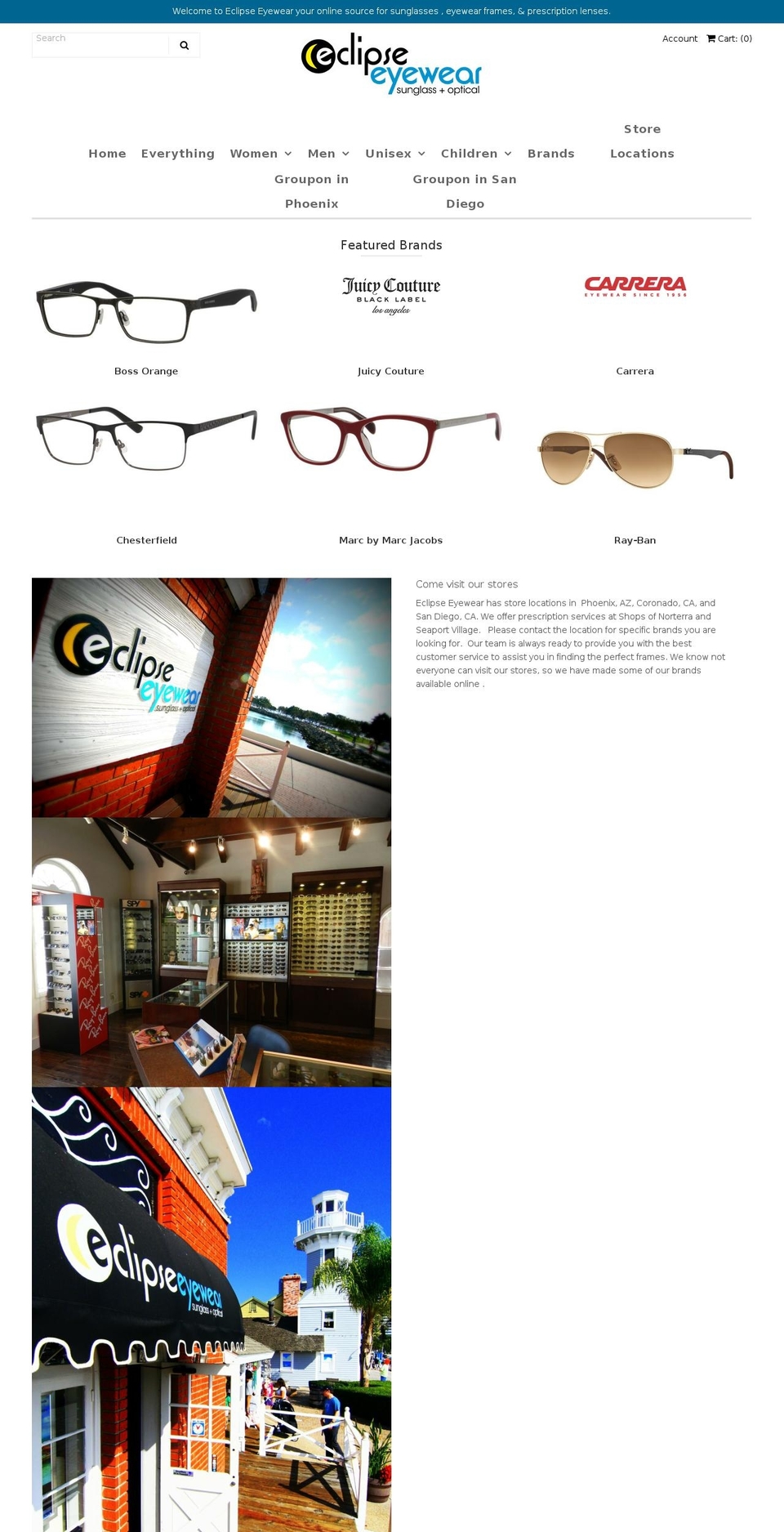 solesandshades.com — Shopify storefront screenshot