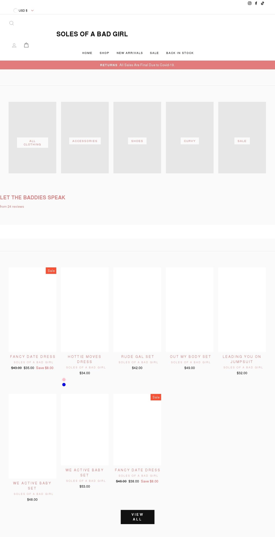 solesofabg.com shopify website screenshot