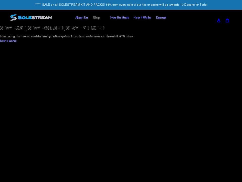 solestream.com.au shopify website screenshot