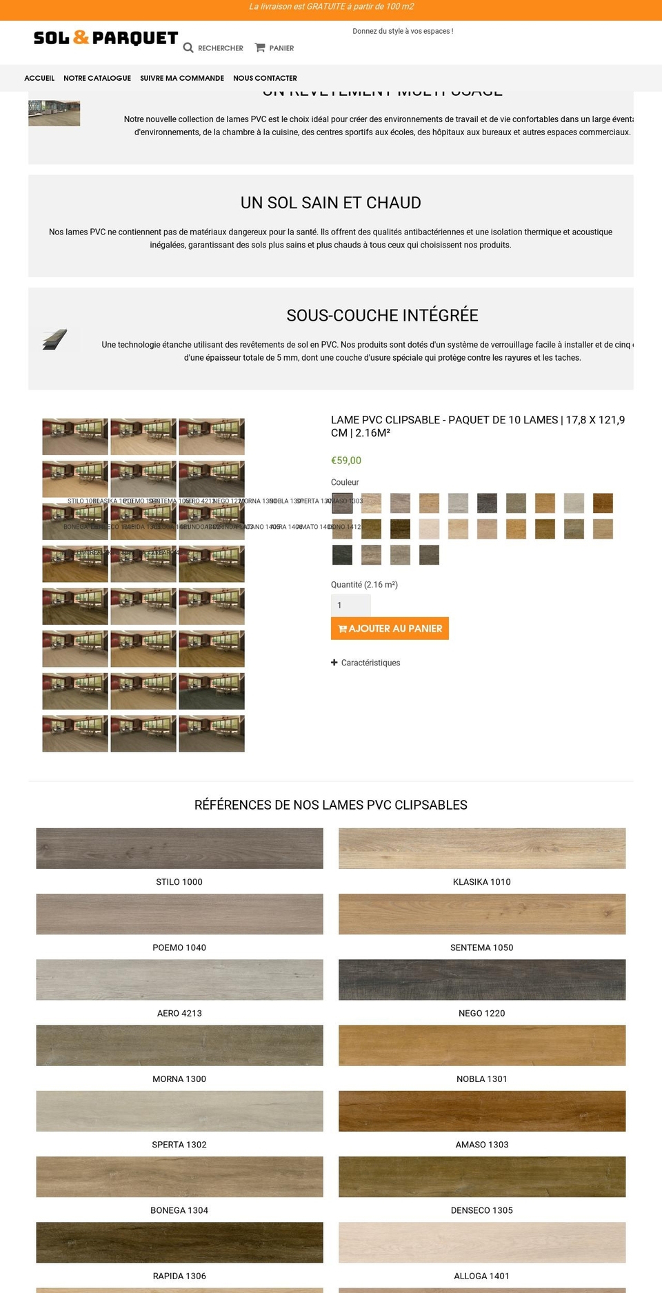 soletparquet.com shopify website screenshot