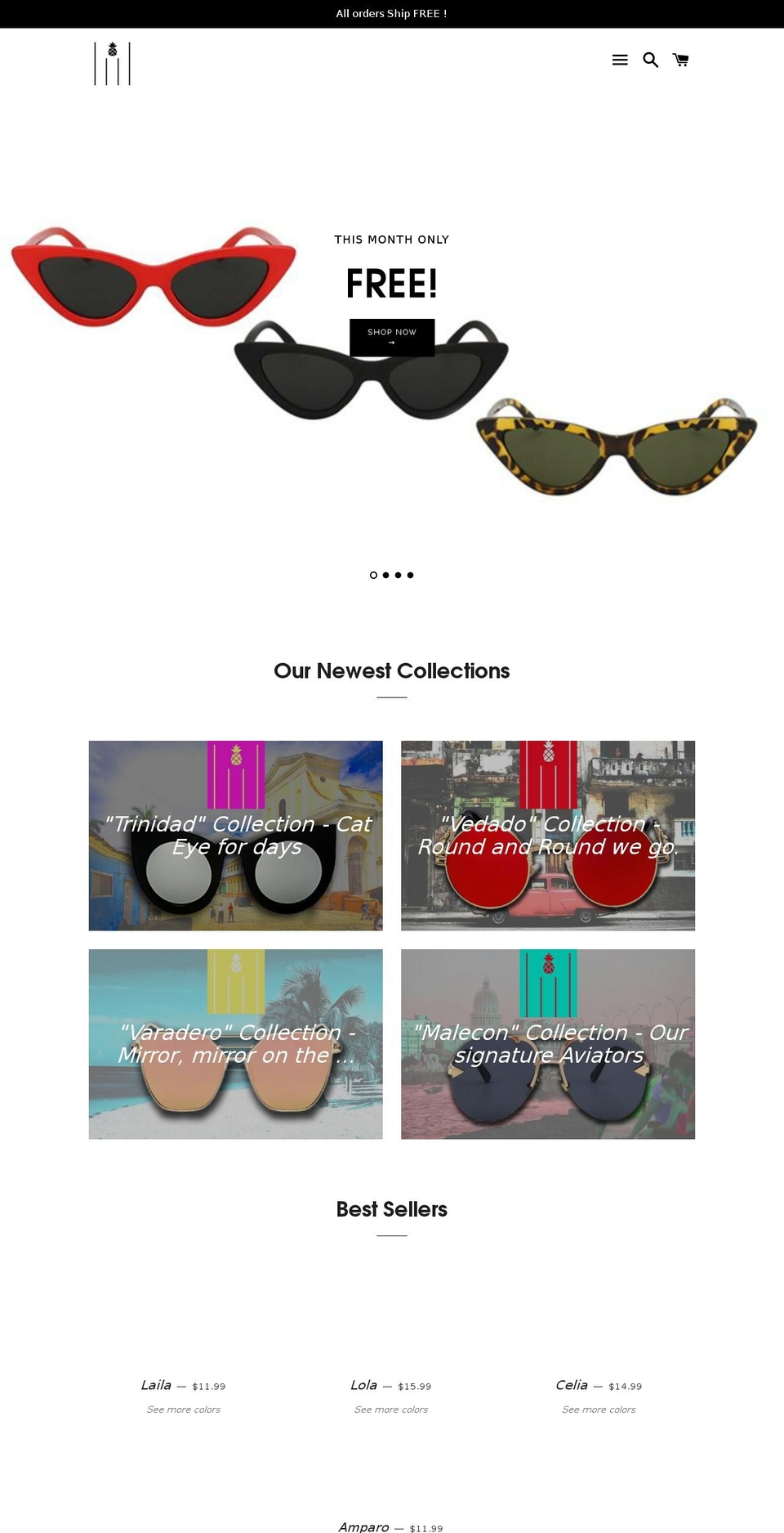 solhavana.com — Shopify storefront screenshot