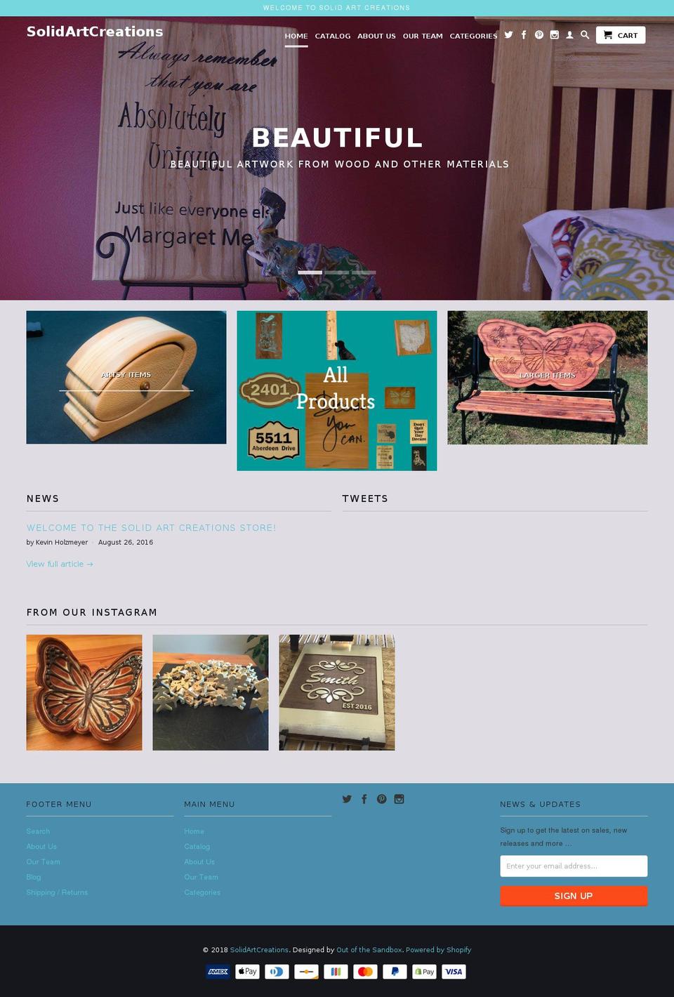 solidartcreations.com shopify website screenshot