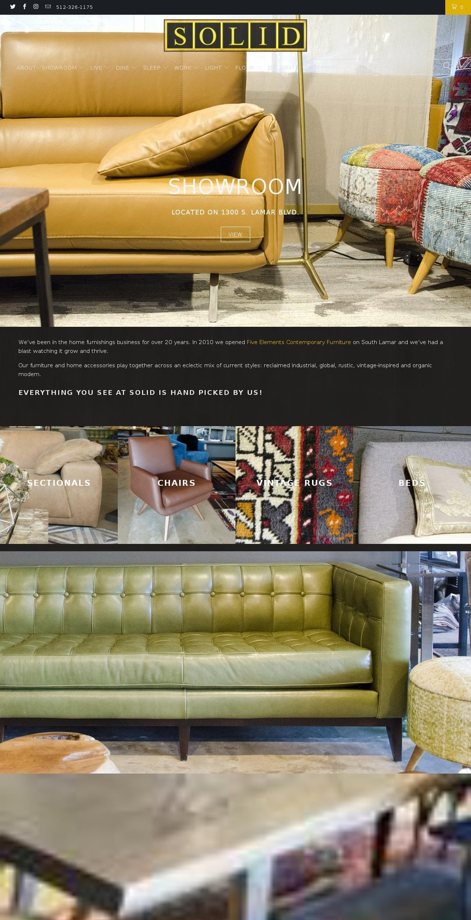 solidaustin.com shopify website screenshot