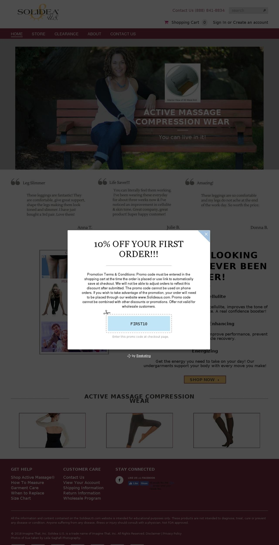 solideaus.com shopify website screenshot