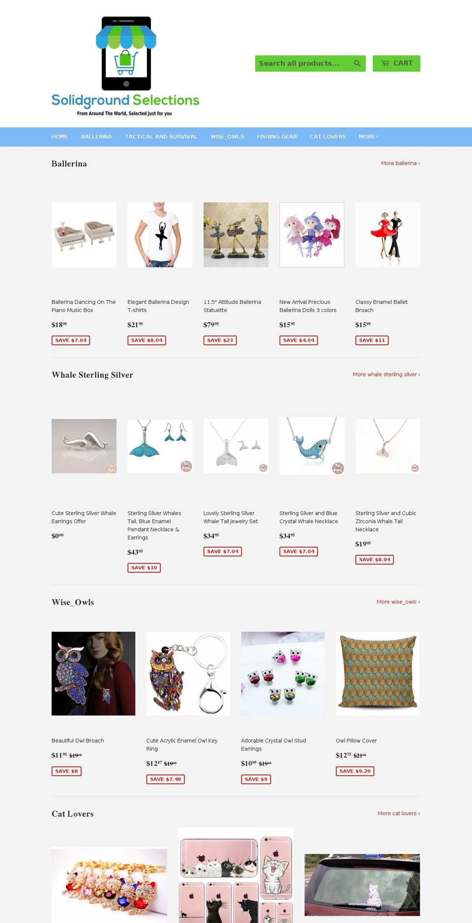 solidgroundselections.com shopify website screenshot