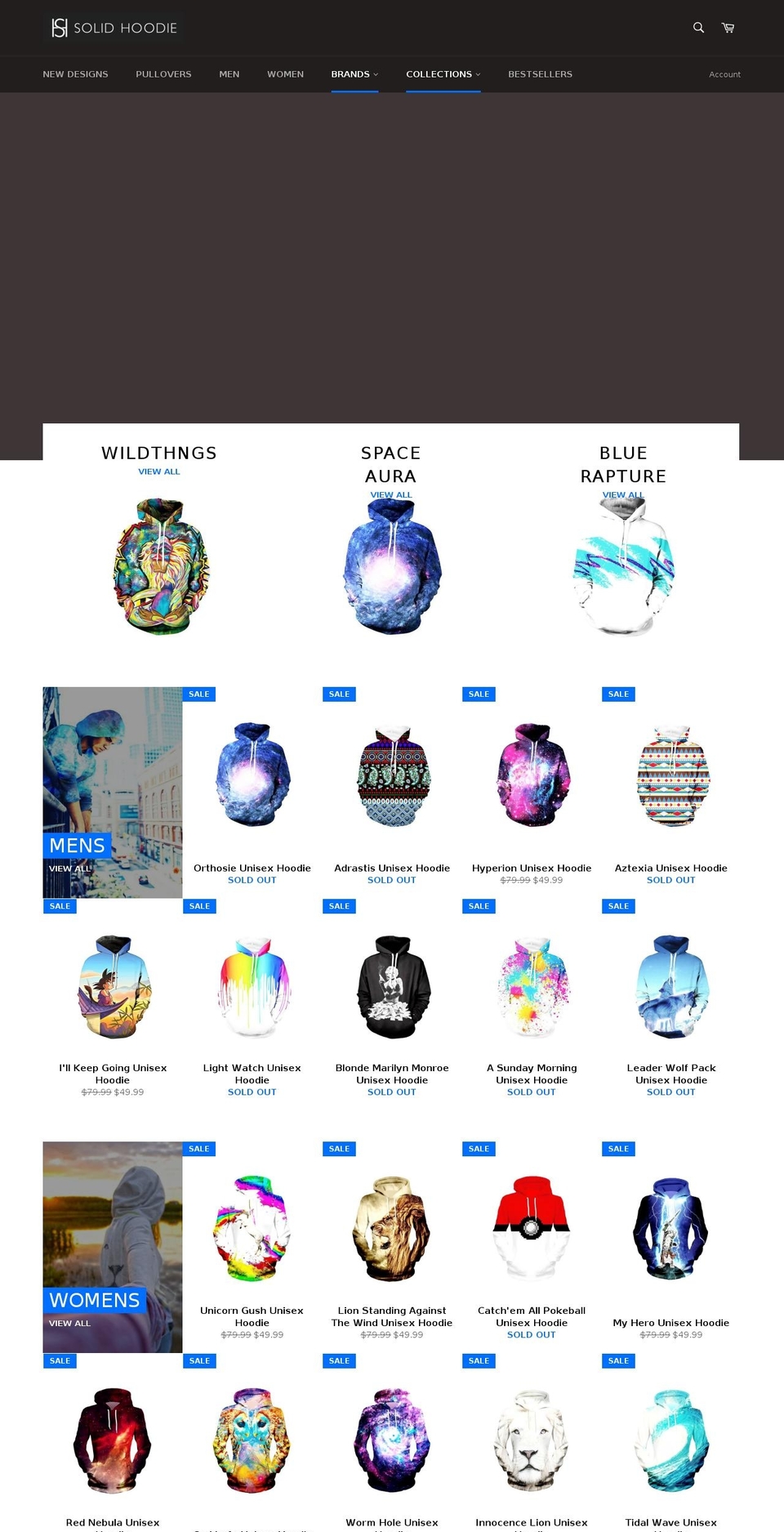 solidhoodie.com shopify website screenshot