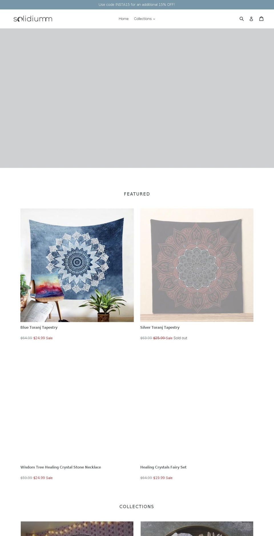solidiumm.com — Shopify storefront screenshot