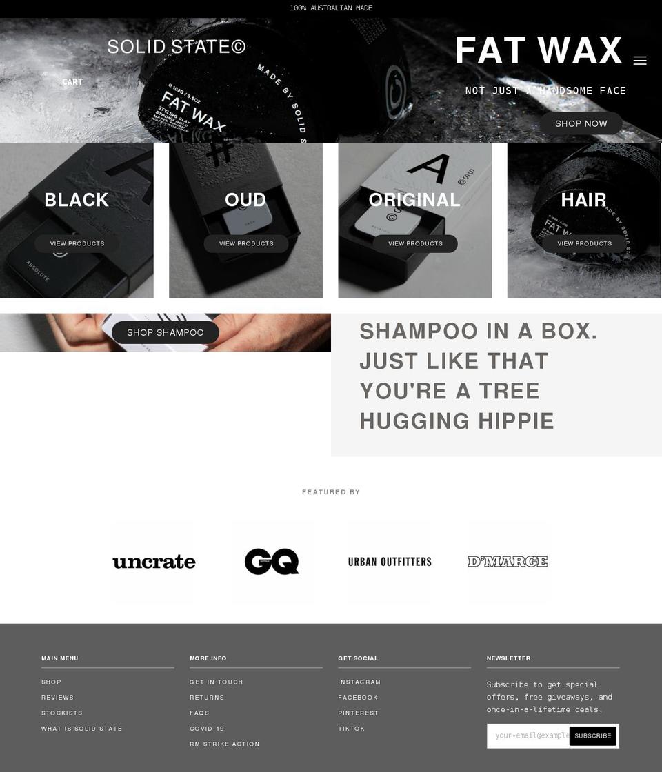 solidstateformen.co.uk shopify website screenshot