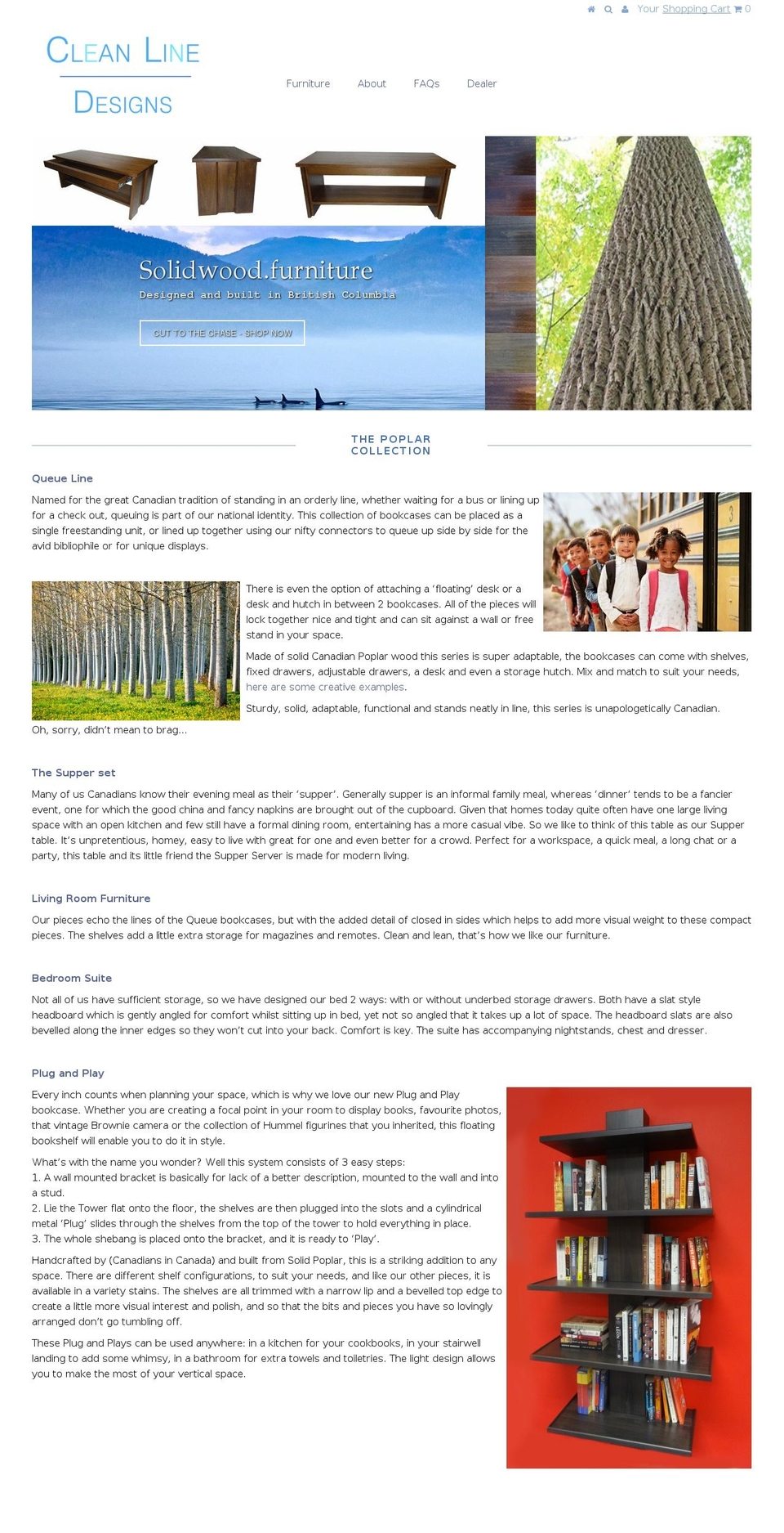 solidwood.furniture shopify website screenshot