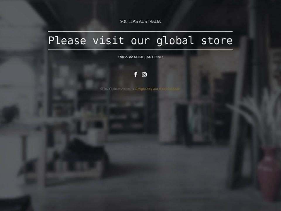 solillasaustralia.com — Shopify storefront screenshot