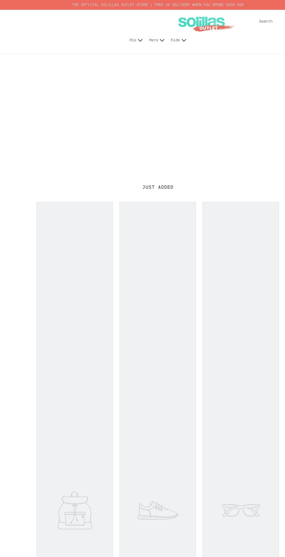 solillasoutlet.com shopify website screenshot