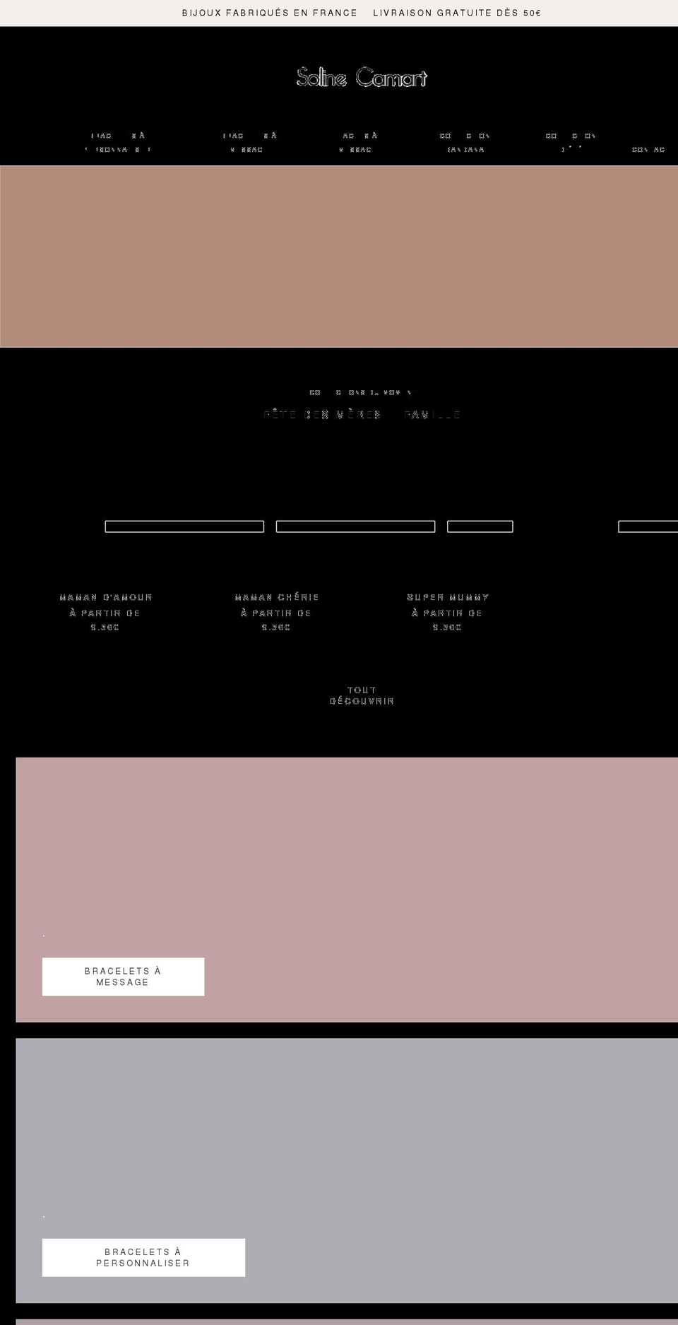 solinecamart.fr shopify website screenshot